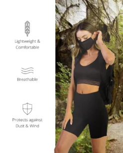 Nylon Solid Color Face Mask Masks & Bandanas