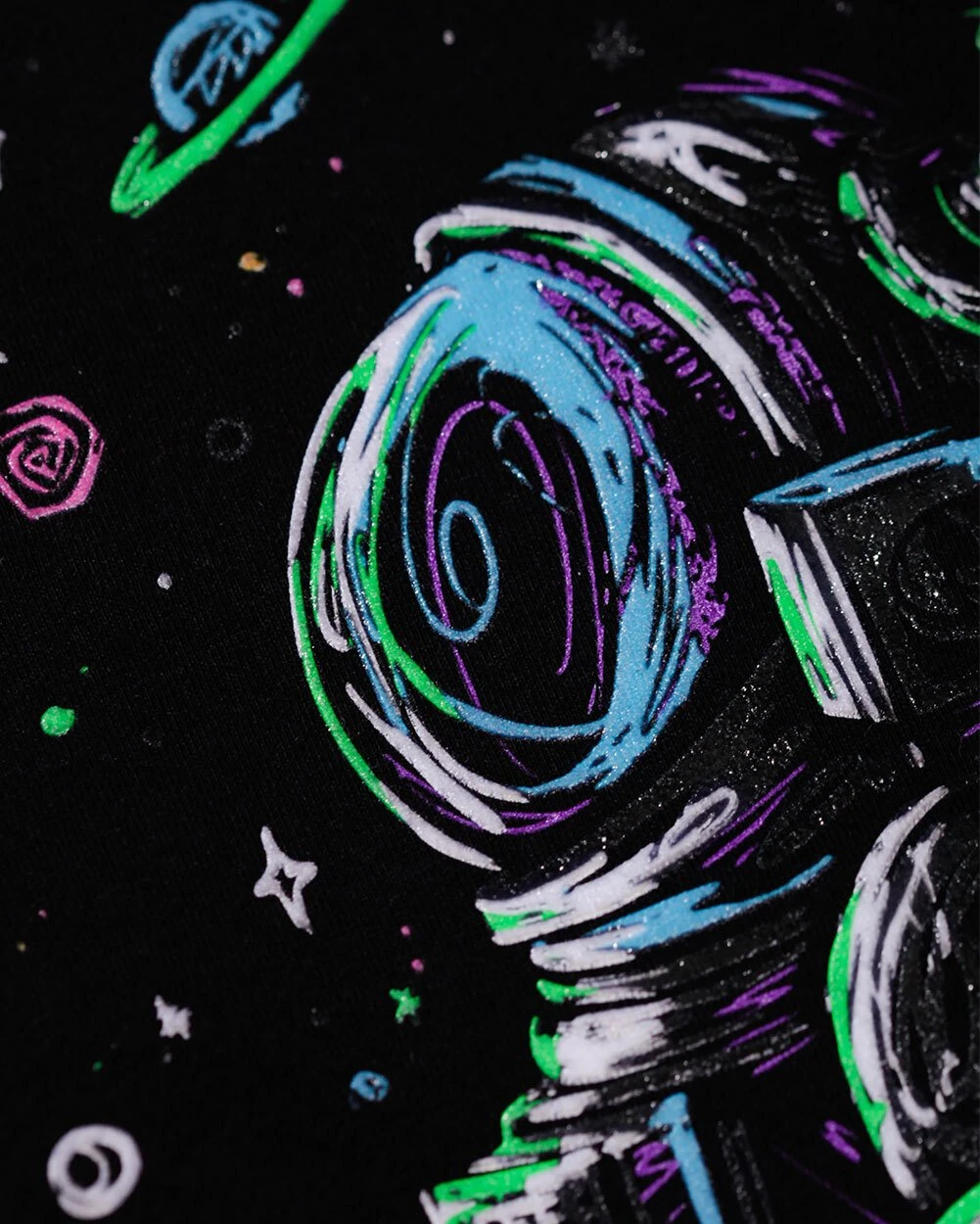 INTO THE AM Astro Arcade Glow-in-the-Dark Tee 7 INTO THE AM Astro Arcade Glow-in-the-Dark Tee