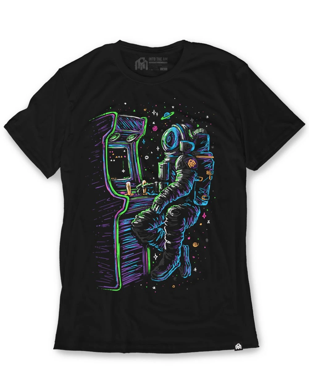 INTO THE AM Astro Arcade Glow-in-the-Dark Tee 3 INTO THE AM Astro Arcade Glow-in-the-Dark Tee