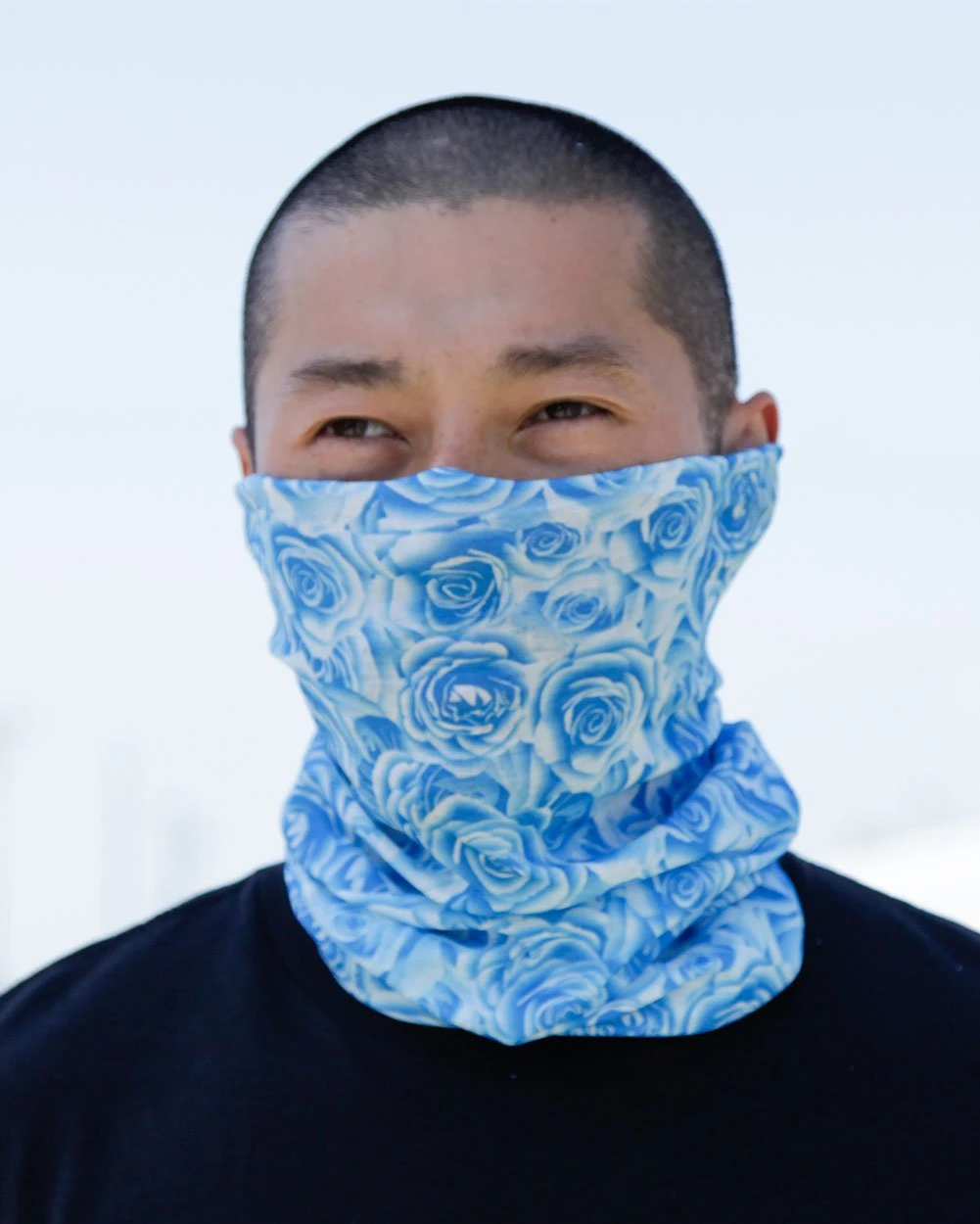 Andrew - Agent Masks & Bandanas Field Of Roses Seamless Mask Bandana - Blue 3 Andrew - Agent Masks & Bandanas Field Of Roses Seamless Mask Bandana - Blue
