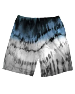 INTO THE AM Blue Tides Tie-Dye Shorts