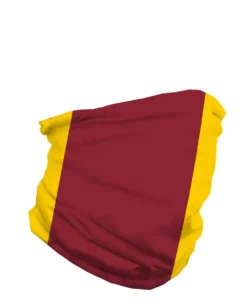 INTO THE AM Burgundy And Gold Seamless Mask Bandana