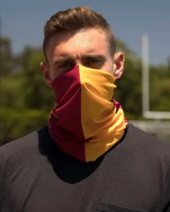 INTO THE AM Masks & Bandanas Cardinal And Yellow Seamless Mask Bandana