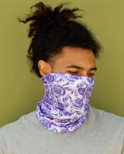 J.S. Industry Corp Masks & Bandanas Violet Roses Seamless Mask Bandana