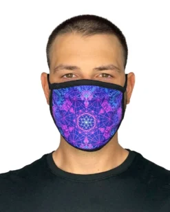 White Label Masks & Bandanas Flower Of Life Face Mask