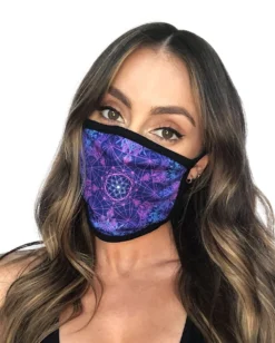 White Label Masks & Bandanas Flower Of Life Face Mask