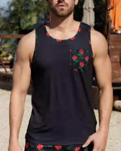 INTO THE AM Roses Pocket Tank T-Shirts & Tanks