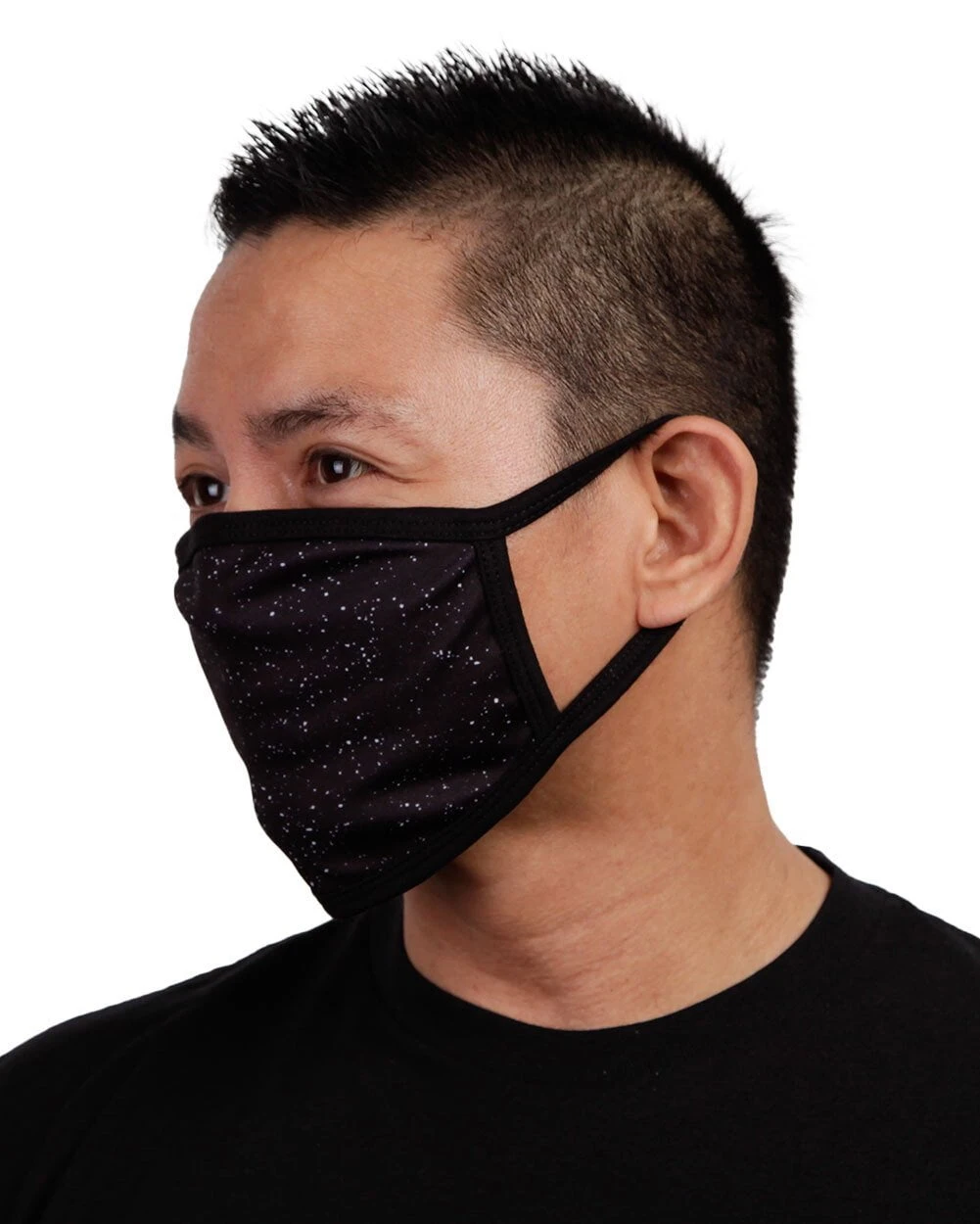 White Label Paint Splatter Black Face Mask 4 White Label Paint Splatter Black Face Mask