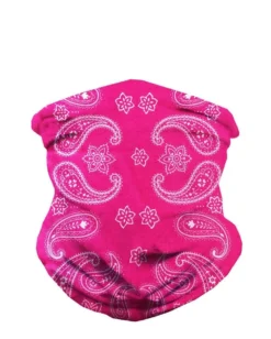 Andrew - Agent Masks & Bandanas Paisley Pink Seamless Mask Bandana