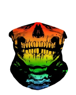 J.S. Industry Corp Rainbow Skeleton Seamless Mask Bandana