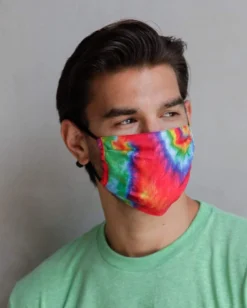 Fydelity Rainbow Tie-Dye Face Mask