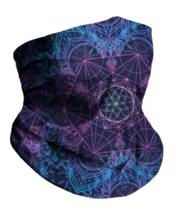 Kimtex Fractal Flower Seamless Mask Bandana