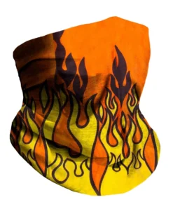 J.S. Industry Corp Orange Flame Seamless Mask Bandana
