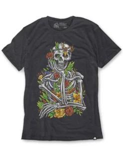 INTO THE AM Skeletal Bloom Tee T-Shirts & Tanks