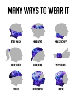 Kimtex Tie Dye Seamless Bandana Under $5 Deals